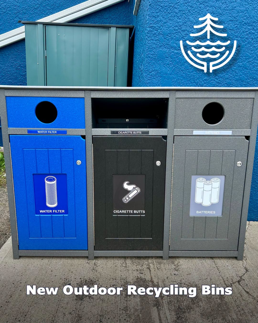 Updated Outdoor Recycling Bins